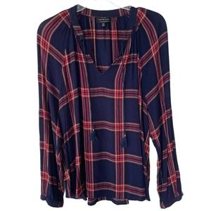 Lucky Brand plaid topi size -XXL red blue